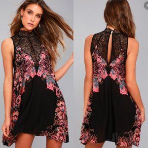 Free People Intimately Marsha Printed Slip Dress S